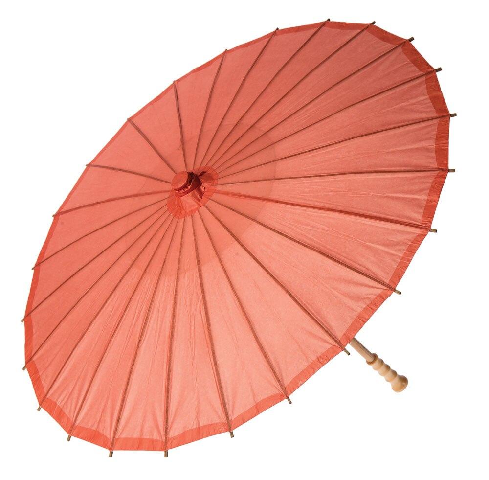 Bellini Orange 32 Inch Premium Paper Parasol - PaperLanternStore.com - Paper Lanterns, Decor, Party Lights & More
