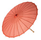 Bellini Orange 32 Inch Premium Paper Parasol - PaperLanternStore.com - Paper Lanterns, Decor, Party Lights & More