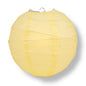 32" Lemon Yellow Chiffon Round Paper Lantern, Crisscross Ribbing, Chinese Hanging Wedding & Party Decoration - PaperLanternStore.com - Paper Lanterns, Decor, Party Lights & More