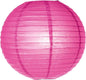 Bambina Pink 24 Inch Round Parallel Ribbed Premium Paper Lantern - PaperLanternStore.com - Paper Lanterns, Decor, Party Lights & More