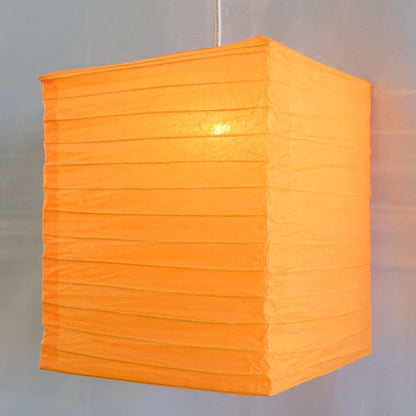 Orange Hako Paper Lantern (8 inch x 10 inch)