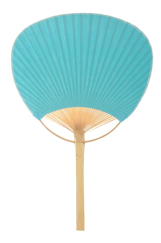 9" Water Blue Paddle Paper Hand Fans for Weddings (10 Pack) - PaperLanternStore.com - Paper Lanterns, Decor, Party Lights & More
