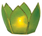 Grass Green & Gold Hani Small Capiz Lotus Candle Holder - PaperLanternStore.com - Paper Lanterns, Decor, Party Lights & More