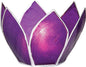 Plum Purple & Silver Hani Small Capiz Lotus Candle Holder - PaperLanternStore.com - Paper Lanterns, Decor, Party Lights & More