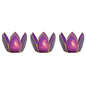 Plum Purple & Gold Hani Small Capiz Lotus Candle Holder Set - PaperLanternStore.com - Paper Lanterns, Decor, Party Lights & More
