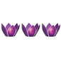 Plum Purple & Silver Hani Small Capiz Lotus Candle Holder Set of 3 - PaperLanternStore.com - Paper Lanterns, Decor, Party Lights & More