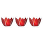 Red & Silver Hani Small Capiz Lotus Candle Holder Set of 3 - PaperLanternStore.com - Paper Lanterns, Decor, Party Lights & More