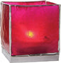 Fuchsia Pink & Silver Luana Capiz Square Candle Holder - PaperLanternStore.com - Paper Lanterns, Decor, Party Lights & More