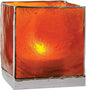Mango Orange & Silver Luana Capiz Square Candle Holder - PaperLanternStore.com - Paper Lanterns, Decor, Party Lights & More