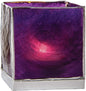Plum Purple & Silver Luana Capiz Square Candle Holder - PaperLanternStore.com - Paper Lanterns, Decor, Party Lights & More