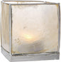 White & Silver Luana Capiz Square Candle Holder - PaperLanternStore.com - Paper Lanterns, Decor, Party Lights & More