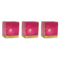 Fuchsia Pink & Gold Luana Capiz Square Candle Holder Set of 3 - PaperLanternStore.com - Paper Lanterns, Decor, Party Lights & More