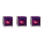 Plum Purple & Silver Luana Capiz Square Candle Holder Set of 3 - PaperLanternStore.com - Paper Lanterns, Decor, Party Lights & More