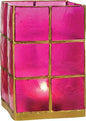 Fuchsia Pink & Gold Moku Tall Capiz Candle Holder - PaperLanternStore.com - Paper Lanterns, Decor, Party Lights & More