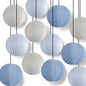 Winter Celebration Party Even Ribbing Ribbed Nylon Lantern Combo Set (12 pc Set)