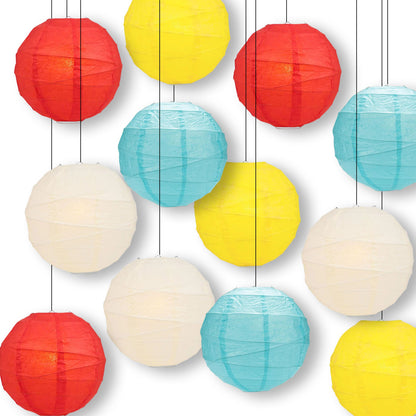School Days Crisscross Paper Lantern Combo Variety Set (12 PACK)