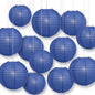 12-PC Dark Blue Paper Lantern Chinese Hanging Wedding & Party Assorted Decoration Set, 12/10/8-Inch - PaperLanternStore.com - Paper Lanterns, Decor, Party Lights & More
