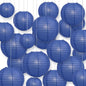 Ultimate 20pc Dark Blue Paper Lantern Party Pack - Assorted Sizes of 6, 8, 10, 12 for Weddings, Birthday, Events and Decor