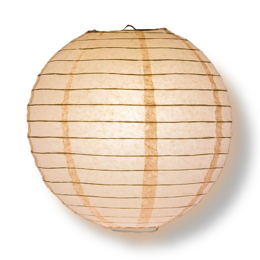 4" Rose Quartz Pink Round Paper Lantern, Even Ribbing, Hanging Decoration (10 PACK) - PaperLanternStore.com - Paper Lanterns, Decor, Party Lights & More