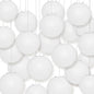 BULK PACK (100) 12" White Round Paper Lanterns, Even Ribbing, Hanging Decoration