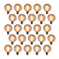 25-Pack LED Filament G40 Globe Shatterproof Light Bulb, Dimmable, 1W,  E12 Candelabra Base