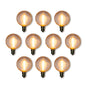 10-Pack LED Filament G50 Globe Shatterproof Light Bulb, Dimmable, 1W,  E12 Candelabra Base