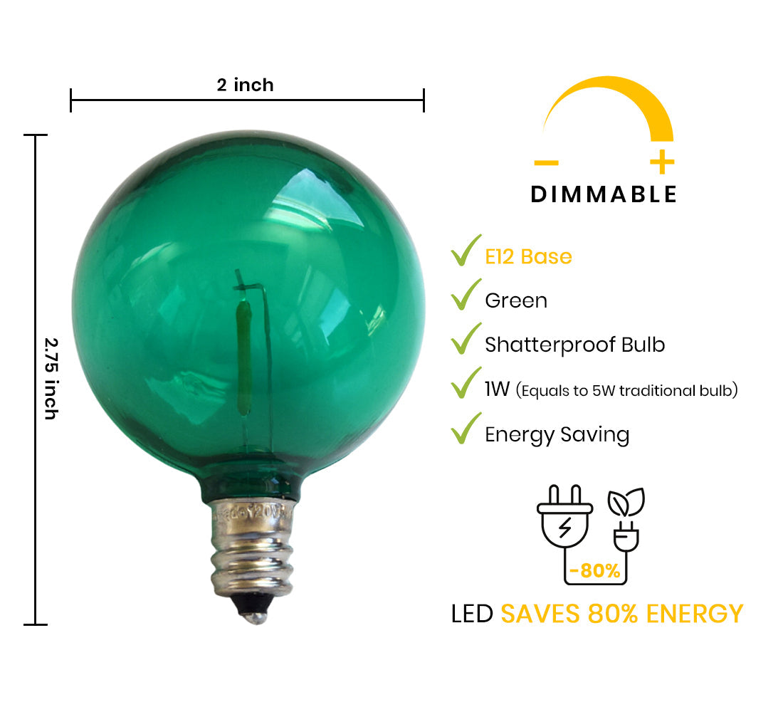 Fine Line Premium Paper Lantern Pendant Light Cord Kit with Green LED Bulb