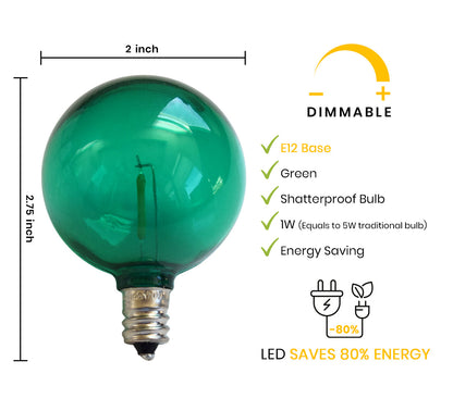 Fine Line Premium Paper Lantern Pendant Light Cord Kit with Green LED Bulb