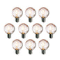 10-Pack LED Filament G50 Globe Shatterproof Light Bulb, Dimmable, 1W,  E17 Intermediate Base