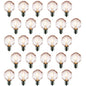 25-Pack LED Filament G50 Globe Shatterproof Light Bulb, Dimmable, 1W,  E17 Intermediate Base