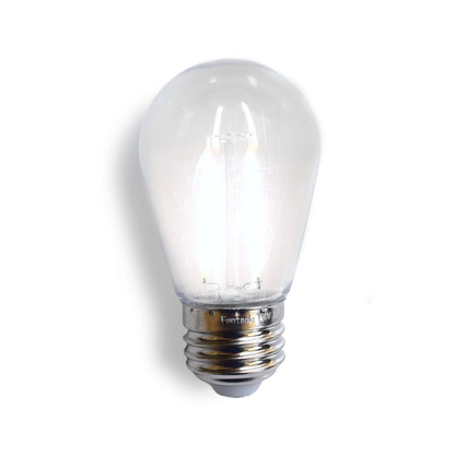 24-Pack Cool White LED Filament S14 Shatterproof Light Bulb, Dimmable, 2W,  E26 Medium Base