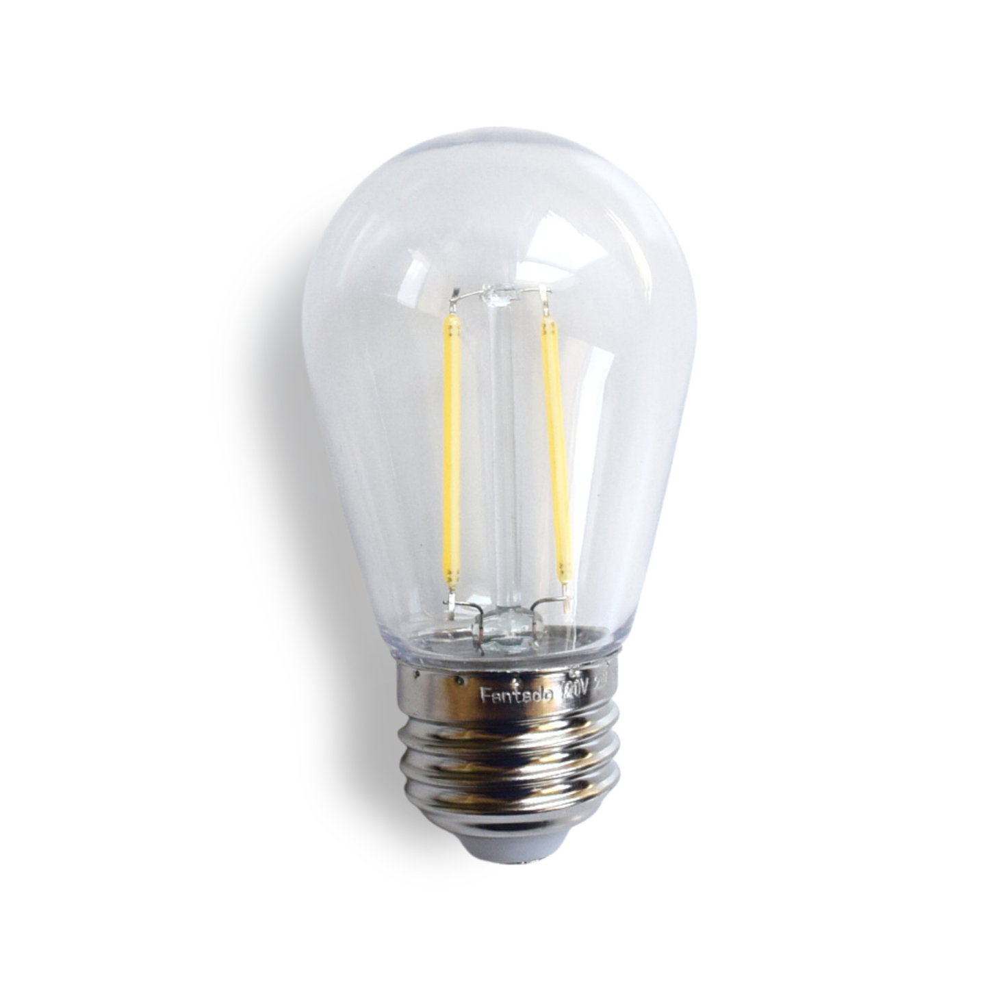 24-Pack Cool White LED Filament S14 Shatterproof Light Bulb, Dimmable, 2W,  E26 Medium Base
