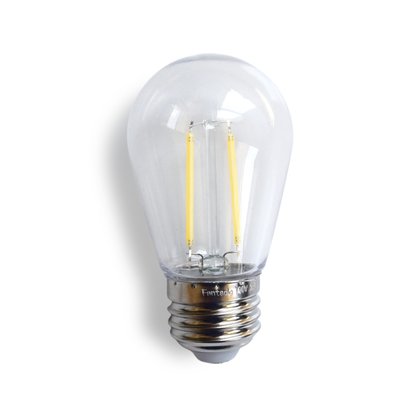 24-Pack Cool White LED Filament S14 Shatterproof Light Bulb, Dimmable, 2W,  E26 Medium Base