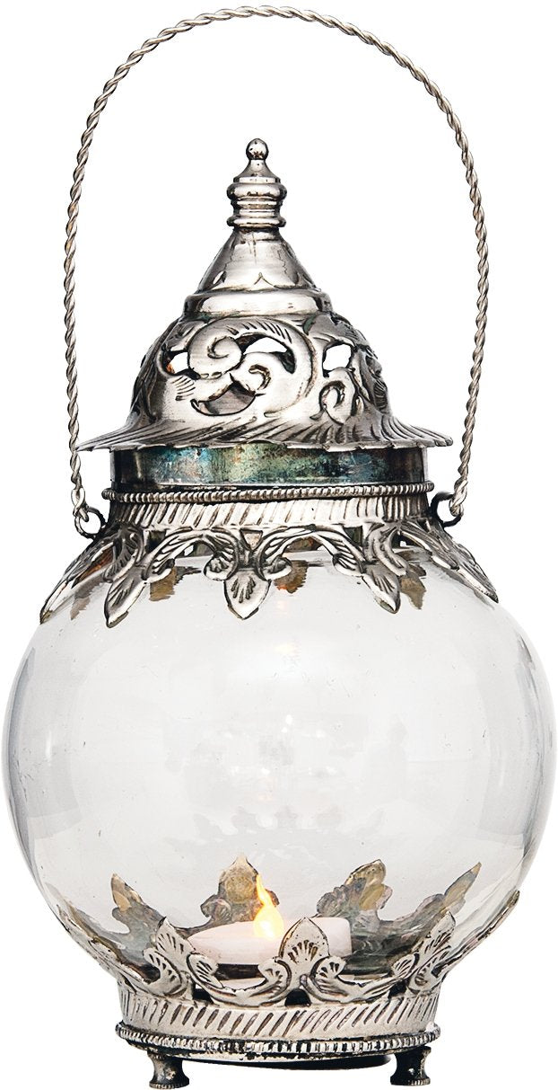 Amira Hanging Glass Moroccan Candle Lantern - PaperLanternStore.com - Paper Lanterns, Decor, Party Lights & More
