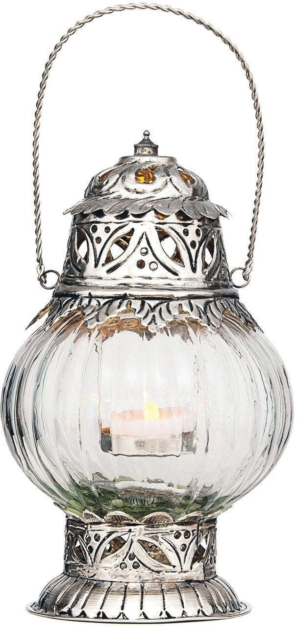 Sultan Hanging Glass Moroccan Candle Lantern - PaperLanternStore.com - Paper Lanterns, Decor, Party Lights & More