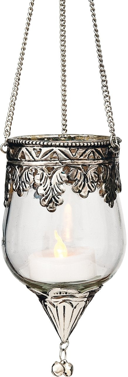 Pasha Hanging Glass Moroccan Candle Lantern - PaperLanternStore.com - Paper Lanterns, Decor, Party Lights & More