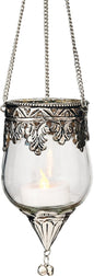 Pasha Hanging Glass Moroccan Candle Lantern - PaperLanternStore.com - Paper Lanterns, Decor, Party Lights & More