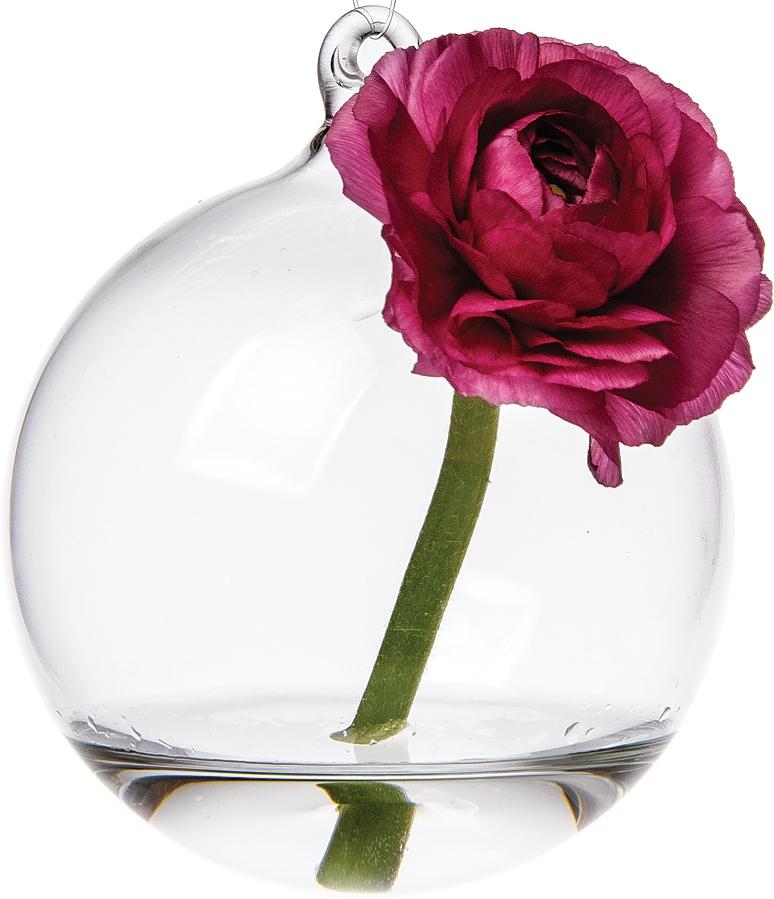 Clear Glass Ball Hanging Bud Vase - PaperLanternStore.com - Paper Lanterns, Decor, Party Lights & More