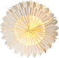 White Faro Pizzelle Designer Paper Star Lantern - PaperLanternStore.com - Paper Lanterns, Decor, Party Lights & More