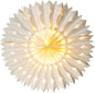 White Sole Pizzelle Designer Paper Star Lantern - PaperLanternStore.com - Paper Lanterns, Decor, Party Lights & More