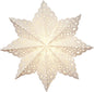 White Gelo Pizzelle Designer Paper Star Lantern - PaperLanternStore.com - Paper Lanterns, Decor, Party Lights & More