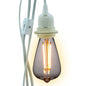 CORD + Shatterproof Bulb | White Pendant Light Lamp Cord Combo Kit, Switch, ST64 Warm White Bulb