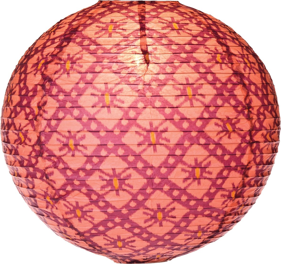 Rose Ikat Paper Lantern - PaperLanternStore.com - Paper Lanterns, Decor, Party Lights & More