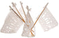 White Mexican Wedding Paper Flags - PaperLanternStore.com - Paper Lanterns, Decor, Party Lights & More