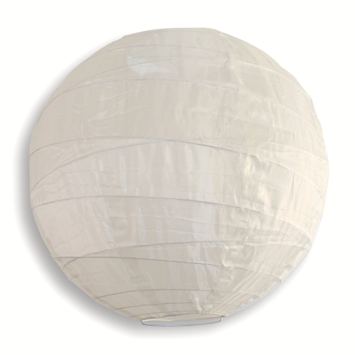 5-PACK 18" Irregular Ribbed Beige Shimmering Nylon Lantern, Durable, Hanging