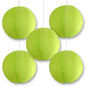 BULK PACK (5) 10" Apple Green Shimmering Nylon Lantern