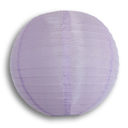 BULK PACK (5) 30" Light Purple Jumbo Shimmering Nylon Lantern, Even Ribbing, Durable, Dry Outdoor Hanging Decoration - PaperLanternStore.com - Paper Lanterns, Decor, Party Lights & More