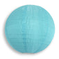 30" Baby Blue Jumbo Shimmering Nylon Lantern, Even Ribbing, Durable, Dry Outdoor Hanging Decoration