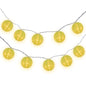 BLOWOUT 4" Neon Green Round Shimmering Nylon Lantern Party String Lights (8FT, Expandable)