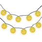 4" Neon Green Round Shimmering Nylon Lantern Party String Lights (8FT, Expandable)